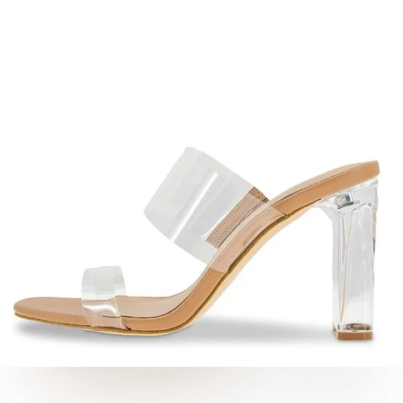 BCBG Georgie Clear Sandals - Picture 1 of 3